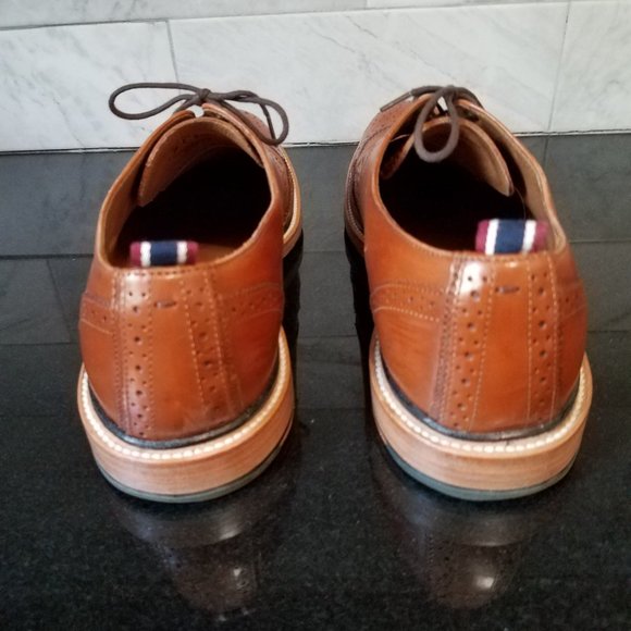 J. Crew Mens Leather Oar Stripe Derby Shoes - Size 10 D - K9291 Burnished Sienna main image 7